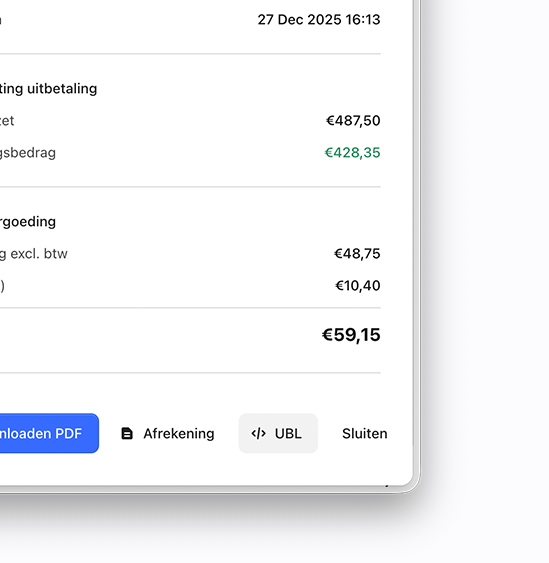 UBL facturen